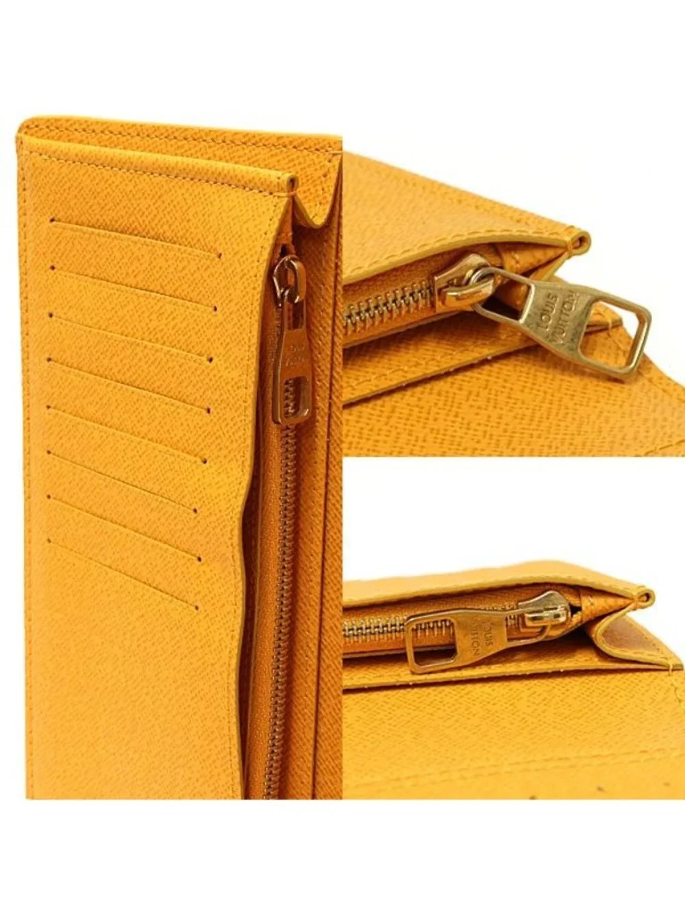 Louis Vuitton Portefeuille Brazza NM Wallet Monogram Heritage Canvas Yellow